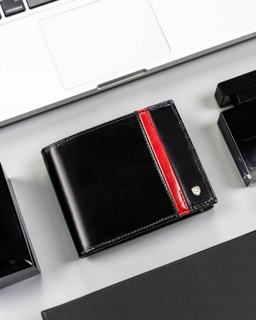 Herren Geldbörse aus Leder mit RFID-System – Rovicky