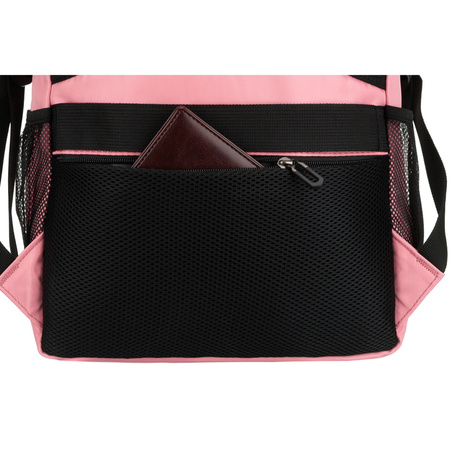 Rosa Reisetasche mit verstellbaren Trägern – Peterson