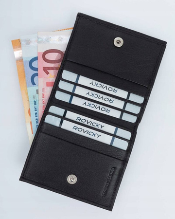 Kleiner praktischer Damen Geldbörse aus echtem Leder – Rovicky