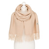 Eleganter Schal mit Fransen in Beige – Peterson