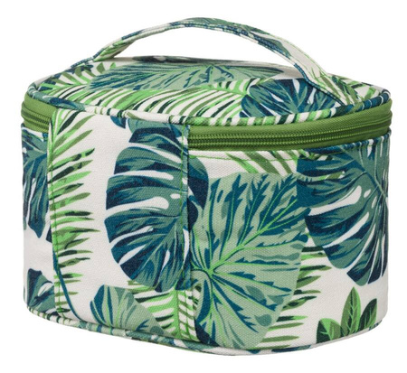 Leichter Kosmetikkoffer mit Monstera-Muster – Peterson