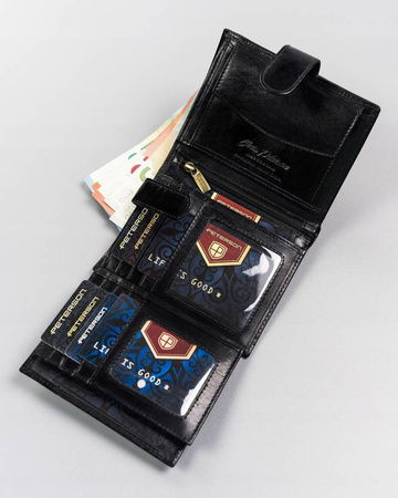 Große Herren Geldbörse mit Druckknopfverschluss – Peterson