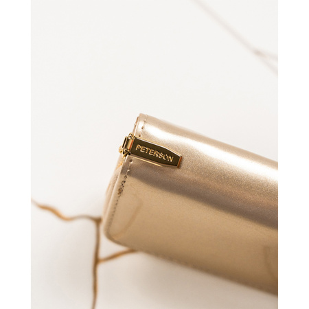 Lackierte Damen Geldbörse in Gold als Geschenk – Peterson