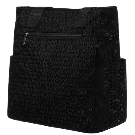 Schwarze Shopper-Tasche aus Stoff – Rovicky