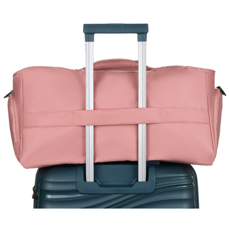 Sportliche Reisetasche aus Polyester in Pink mit Reißverschluss – Peterson