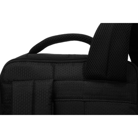 Reise-Rucksack aus schwarzem Polyester, ideal als Handgepäck – Peterson