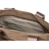 Nylon Damen Tasche in Beige mit silbernen Beschlägen – Peterson
