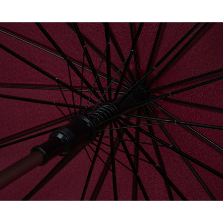 Roter, eleganter Behörden-Regenschirm – Peterson