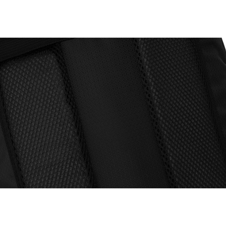 Schwarz-grauer Wanderrucksack aus Polyester mit Reißverschluss – Peterson