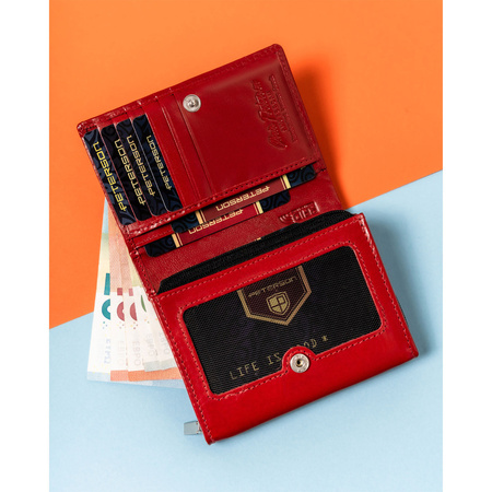 Damen Geldbörse aus Leder mit RFID-Schutz und Fächern – Peterson