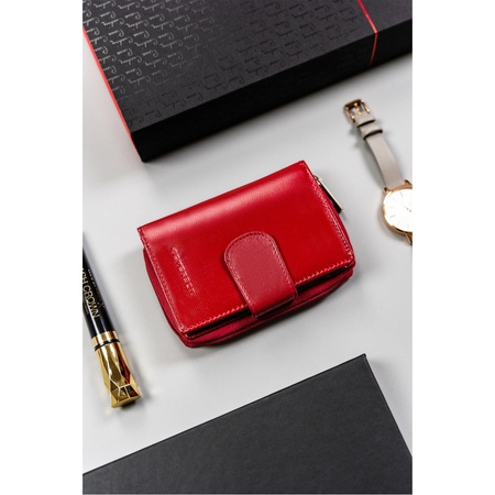 Klassischer Damen Geldbörse mit Druckknopf und Reißverschluss – Peterson