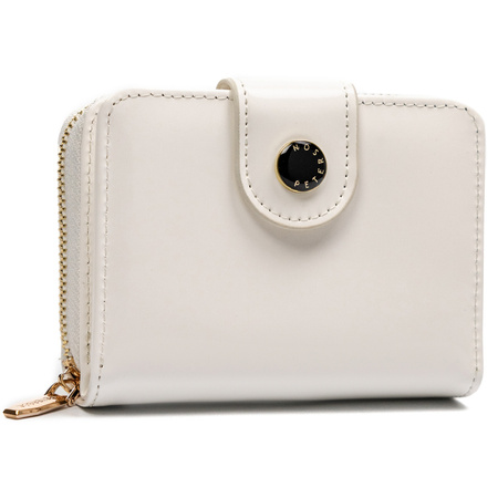 Kleine Damen Geldbörse aus Öko-Leder mit Druckknopf und Reißverschluss – Peterson