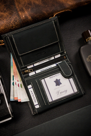 Klassische, große Herren Geldbörse aus echtem Leder – Always Wild