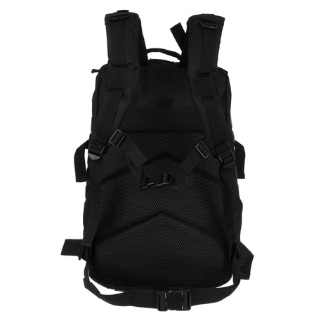 Großer, taktischer Militärrucksack aus Nylon in Schwarz – Peterson