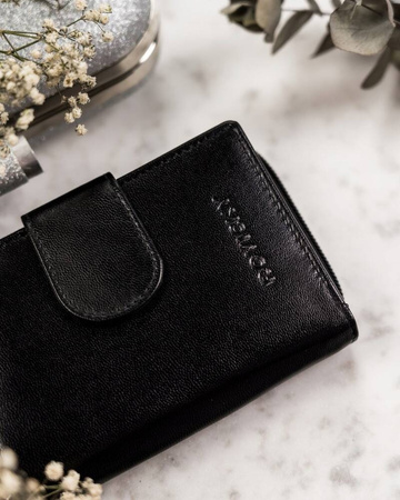 Damen Geldbörse aus Leder mit RFID Protect – Rovicky