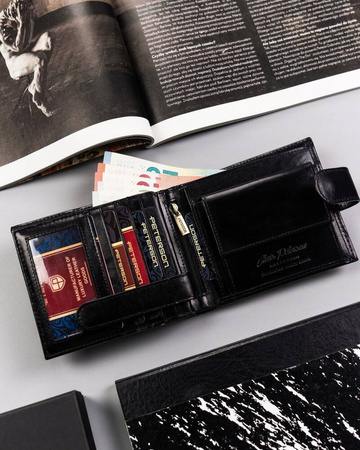 Große Herren Geldbörse mit Druckknopf – Peterson