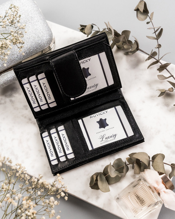 Elegante Damen Geldbörse aus Echtleder – Rovicky