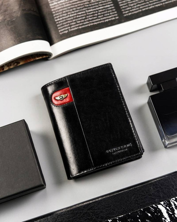 Große Herren Geldbörse aus Leder ohne Verschluss – Peterson