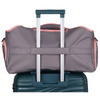 Geräumige, Wochenend-Reisetasche in Grau-Rosa mit einem Thermofach für Schuhe - Peterson