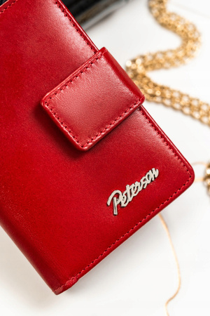 Geschenkset: Damen Geldbörse aus Leder und Schlüsselanhänger – Peterson