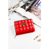Kleine Damen-Geldbörse in Rot mit goldenen Beschlägen - Rovicky