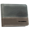 Graue Herren Geldbörse ohne äußeren Verschluss mit RFID-Schutz – Peterson