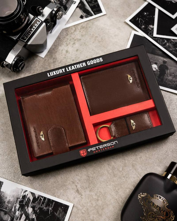 Leder Set PTN SET3-N79L-VT Braun