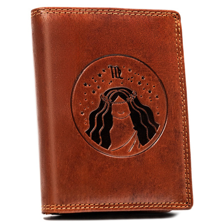 Große Herren Geldbörse aus Leder mit geprägtem Sternzeichen – Peterson
