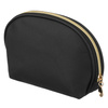 Schwarze Kosmetiktasche aus Öko-Leder mit Reißverschluss - Rovicky