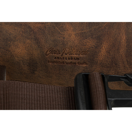 Geräumige braune Herren-Tasche aus Leder – Peterson