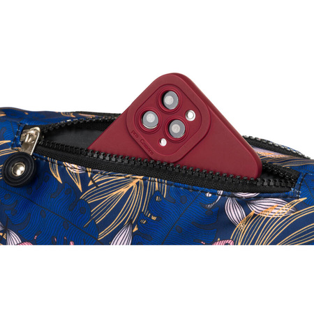 Geräumige, modische Damen Gürteltasche mit Pflanzenmuster – Rovicky