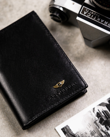 Geschenkset: Herren Geldbörse aus Leder, Kartenetui und Schlüsselanhänger – Peterson