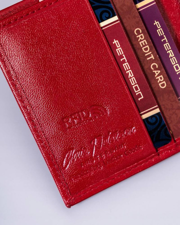 Kleine Damen Geldbörse aus Leder ohne Verschluss – Peterson