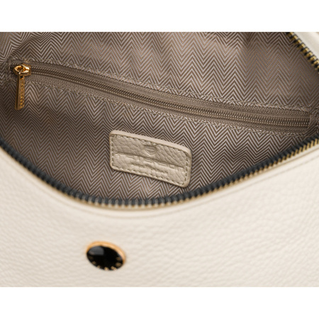 Modische, hellbeige Damen-Gürteltasche aus ökologischem Leder – Peterson