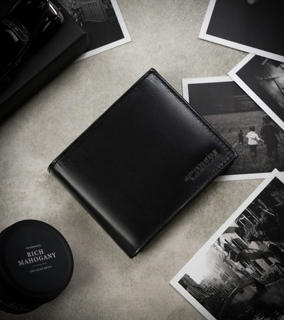 Herren Geldbörse aus Leder mit Fahrzeugscheinfach – Cavaldi