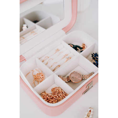 Stilvoller Schmuck-Organizer mit Spiegel – Peterson