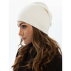 Weiße Damen Wintermütze mit Kristallen – Peterson