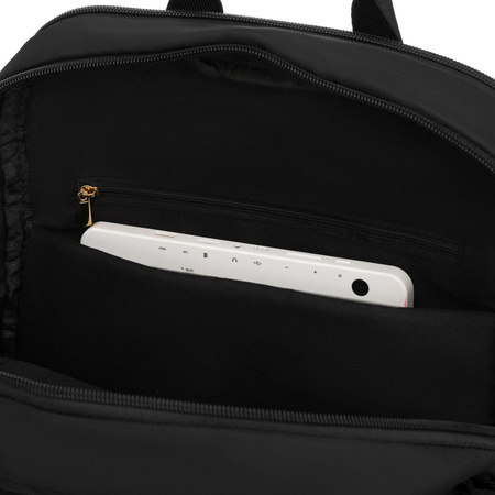 Peterson – Schwarzer Damen-Rucksack aus Nylon mit verstellbaren Trägern