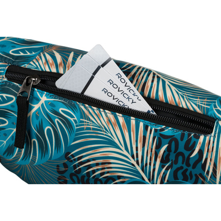 Damen Gürteltasche aus Polyester mit Pflanzenmuster – Rovicky