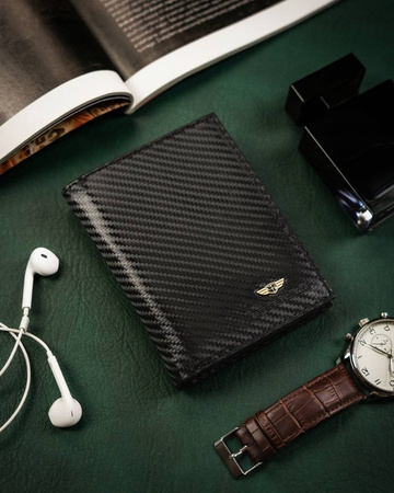 Vertikale große Herren Geldbörse aus Leder – Peterson