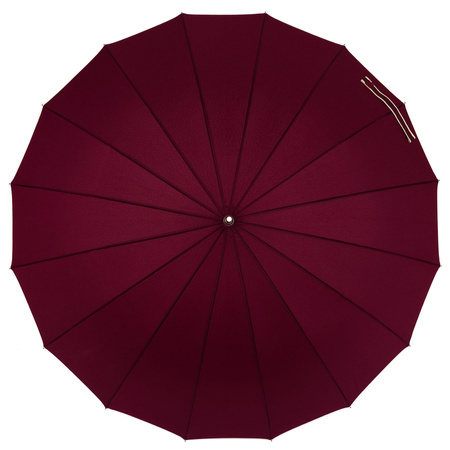 Roter, eleganter Behörden-Regenschirm – Peterson