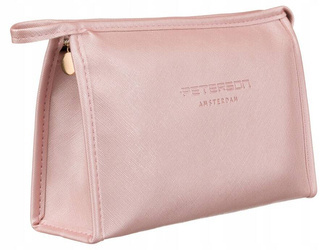 Kompakte Damen Kosmetiktasche aus Öko-Leder – Peterson