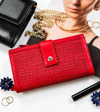 Große Damen Geldbörse aus Echtleder – Rovicky