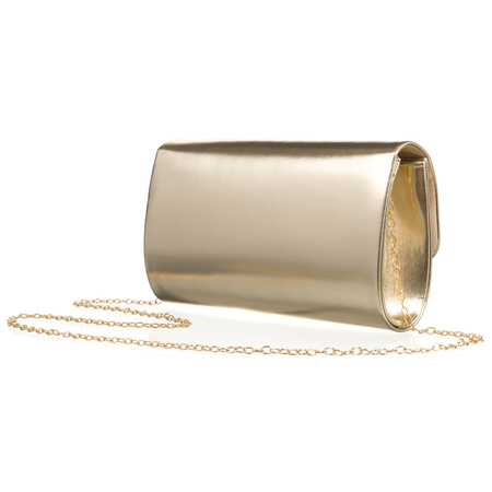 Abendtasche aus Öko-Leder in Hellgold – Rovicky