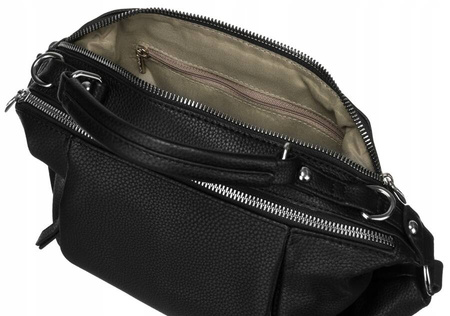 Damen Umhängetasche aus Öko-Leder mit abnehmbaren Gurten – Flora&Co