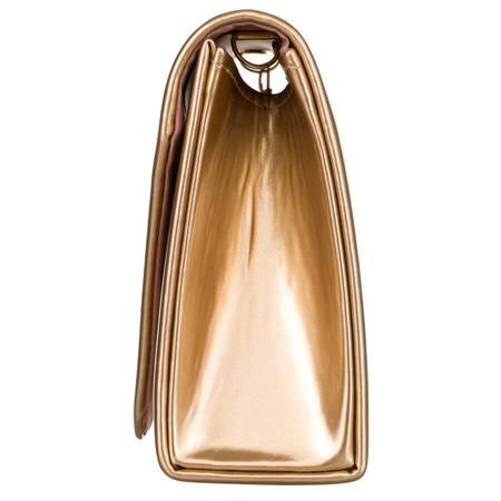 Klassische Damen Clutch in Gold mit Kette – Rovicky