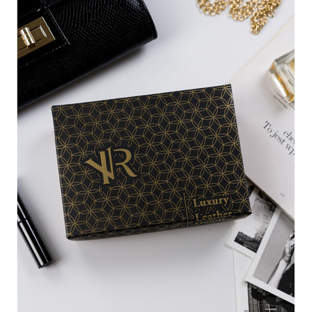 Elegante Damen-Geldbörse aus Leder mit RFID-System - Rovicky