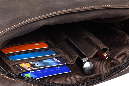 Herren Umhängetasche aus Rindsleder – Always Wild