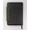 Schwarz-grünes Notizbuch im A5-Format mit Magnetverschluss, liniert – Peterson