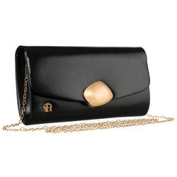 Elegante Damen Clutch aus Öko-Leder in Schwarz – Rovicky